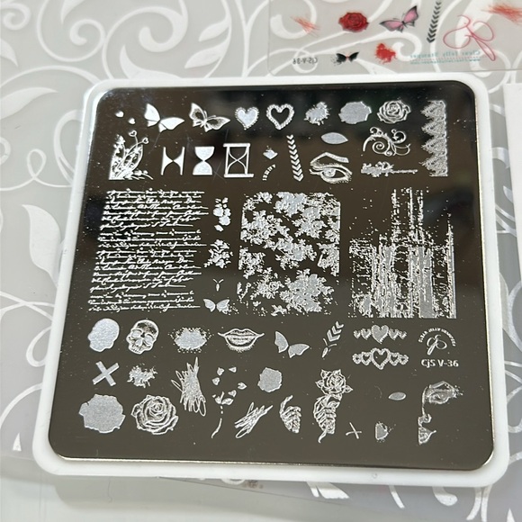 Clear Jelly Stamper Valentines Day Plate - CJS-V-36 - Picture 2 of 4